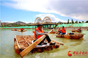 甘肅永靖縣：黃河明珠炫風(fēng)情 羊皮筏子來放歌