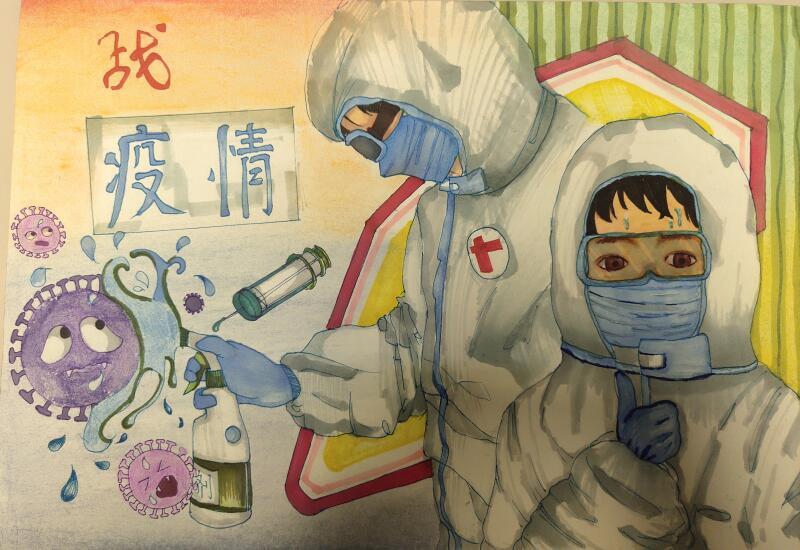 “疫情當前，孩子們有‘畫’說”作品展播（三十五）