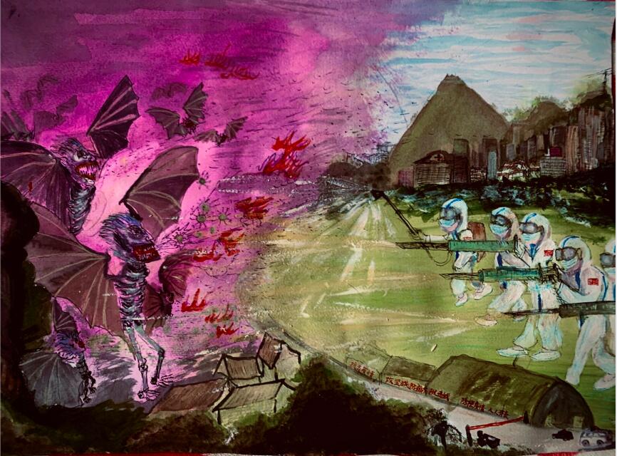 “疫情當前，孩子們有‘畫’說”作品展播（四十三）