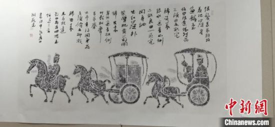 圖為傳拓作品。　崔琳 攝