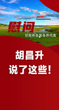  圖解|慰問甘南州各族各界代表 胡昌升說了這些！