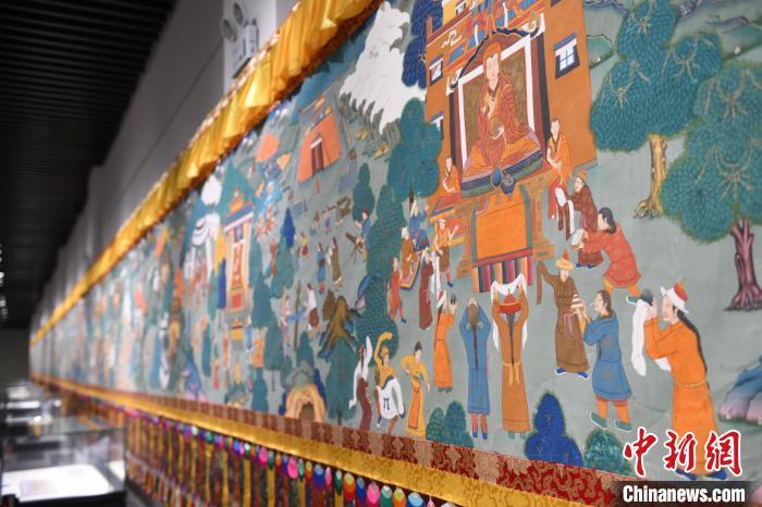 8月20日，“塔影河聲吉祥千年——涼州會盟暨蘭州與武威文物聯(lián)展”在蘭州市博物館開展。戴文昌 攝