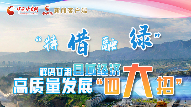 圖解|“特、借、融、綠”解碼甘肅縣域經(jīng)濟(jì)高質(zhì)量發(fā)展“四大招”