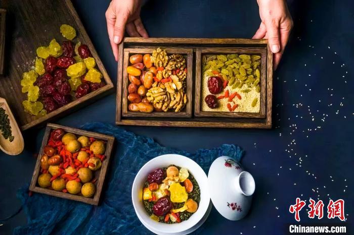 2023年5月，拍攝的臨夏蓋碗茶所需原料。(資料圖)臨夏市融媒體中心供圖