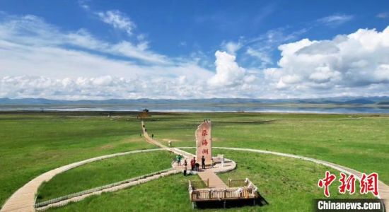 2024年6月，甘肅甘南州碌曲縣尕海湖。(資料圖)高瑩 攝