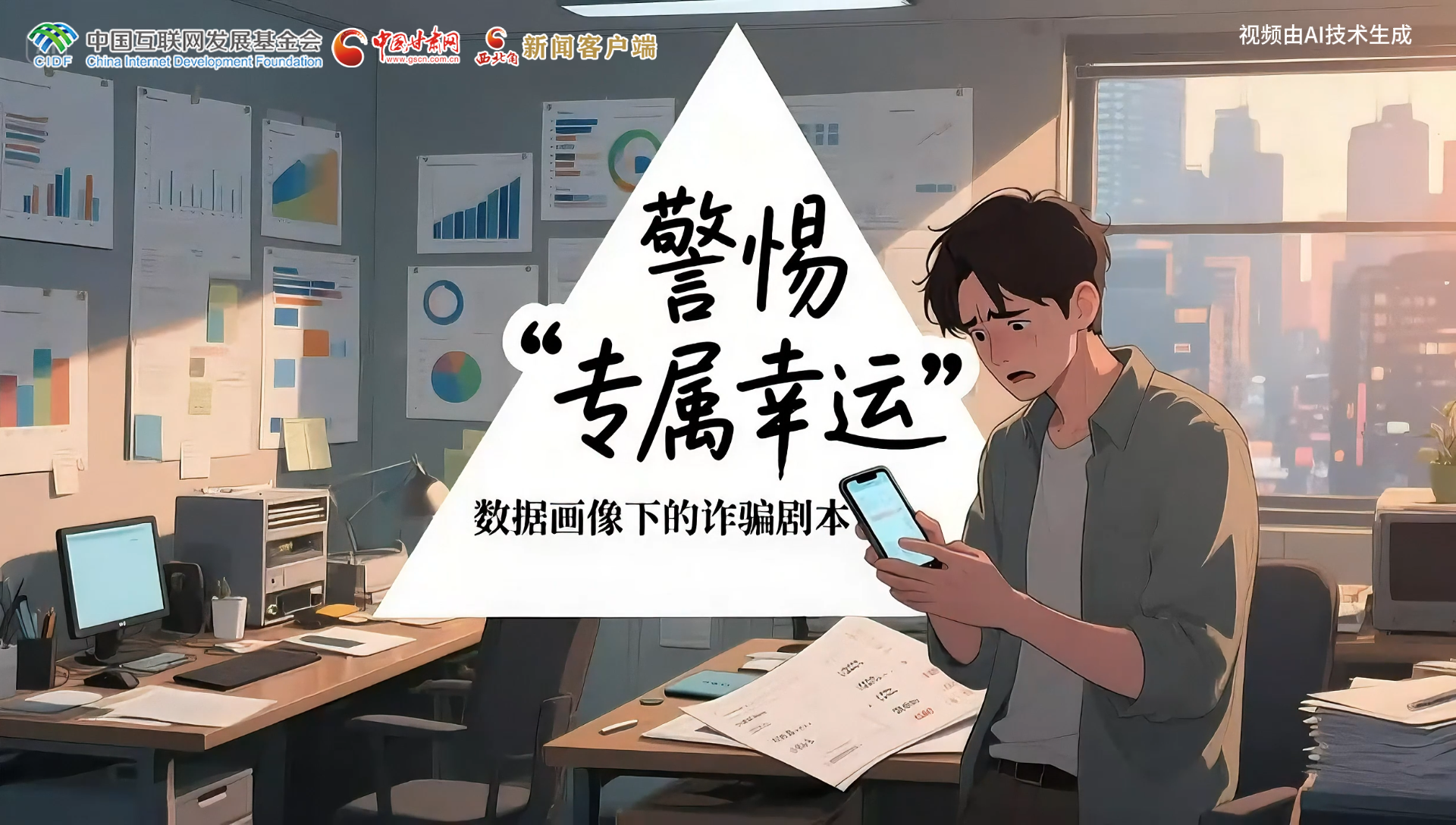 【甘快看】e法耀隴原|AI視頻 警惕“專屬幸運”數(shù)據(jù)畫像下的詐騙劇本殺