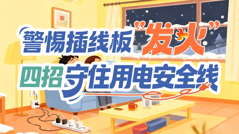 長(zhǎng)圖|警惕插線板“發(fā)火”！四招守住用電安全線